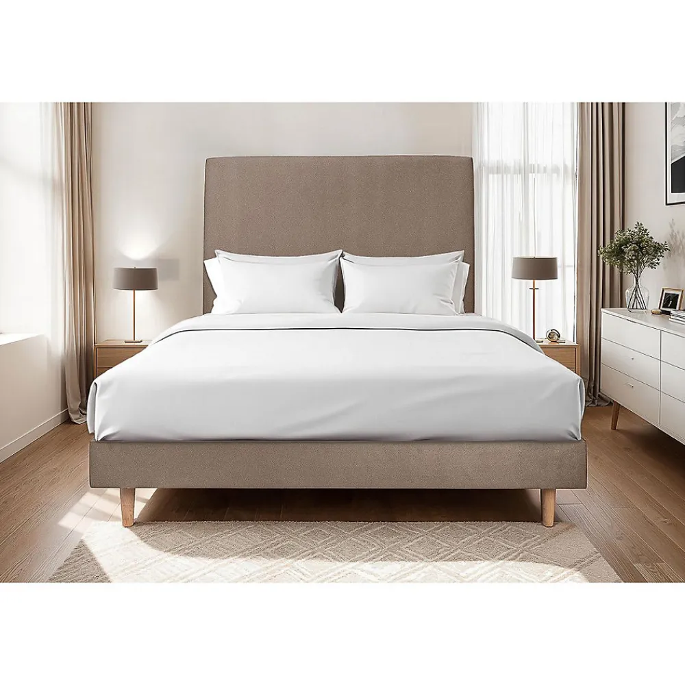 Sommier Kit Velours Taupe 160x200 H29cm>Sommeil De Plomb Sale