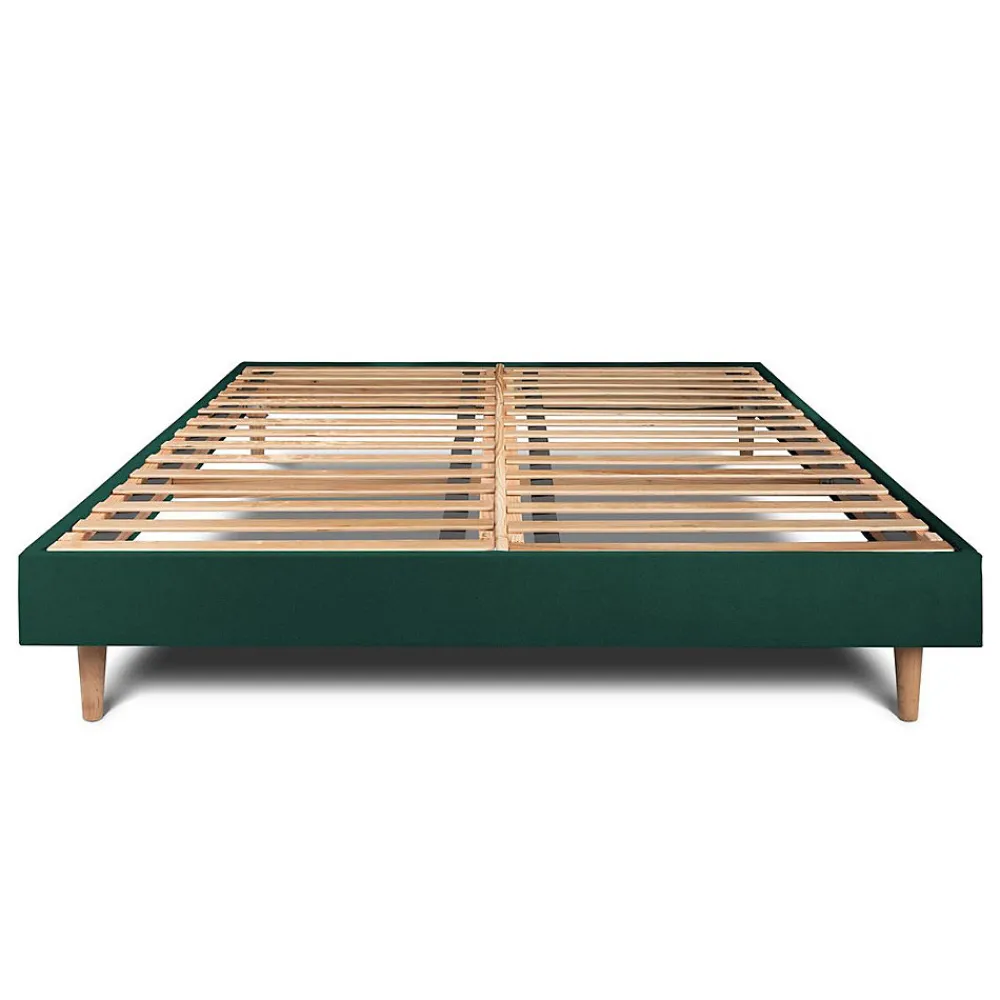 Sommier Kit Velours Vert 150x200 H29cm>Sommeil De Plomb New