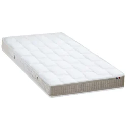 Idliterie Sommier électrique à plots et matelas 100% latex 2x90x200* Ensemble Sommier Et Matelas