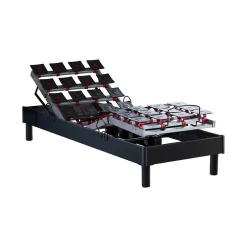 Idliterie Sommier électrique et matelas mousse à mémoire forme 90x190* Ensemble Sommier Et Matelas