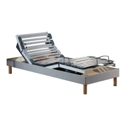Sommier électrique matelas mémoire formex190gris clair 90x190>Idliterie Outlet