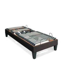 Bellecour Sommier électrique Rochereau 90x200 cm Lattes & Plots* Sommier