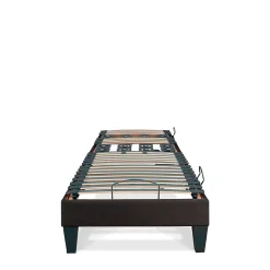 Bellecour Sommier électrique Rochereau 90x200 cm Lattes & Plots* Sommier