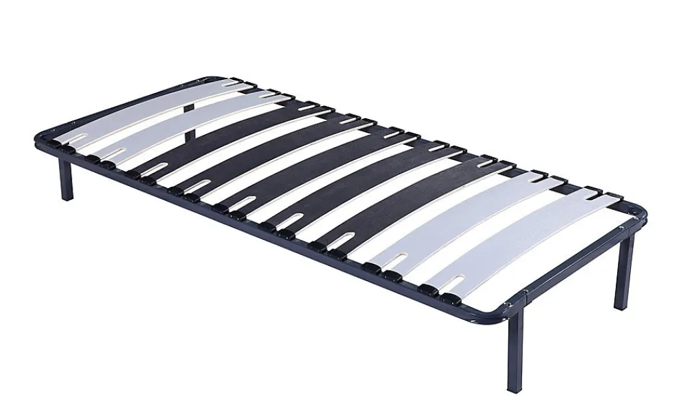 Sommier Metal 70x190 - 29 cm - 9 Larges Lattes de 12,5 cm - Solide et Confortable - CADRE A LATTE PATRICK>Provence Literie Hot