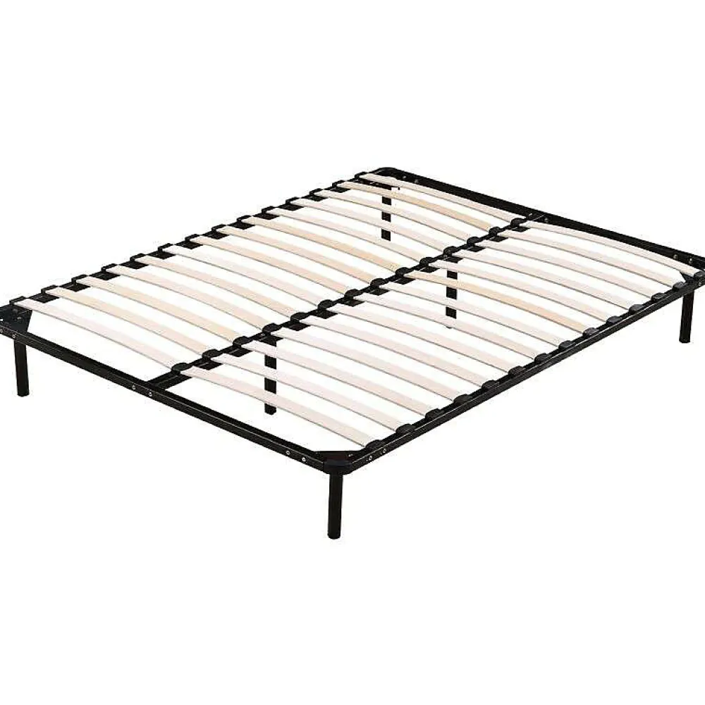Sommier Metal 140x190 - Cadre à lattes Julie - Épaisseur métal 1,2 mm - 14 lattes en 9 mm - Pieds 29 cm - Longévité et durabilité>King Of Dreams New
