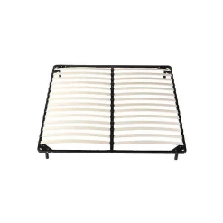 Sommier Metal 180x200 Cadre à lattes Julie - Pieds 29 cm - Épaisseur Metal 1,2 mm - 14 Lattes en 9 mm - L et Durabilité><noscript><img width=