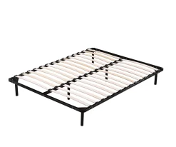 King Of Dreams Sommier Metal 120x190 Cadre à lattes + Pieds 29 cm Epaisseur Metal 1,2 mm 14 Lattes en 9 mm Durabilité CADRE A LATTE JULIE* Sommier