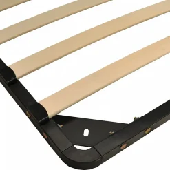 Weber Industries Sommier Métal RENO 160x200 cm + 1 pied amovible / Noir* Sommier
