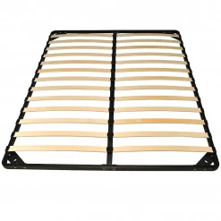 Weber Industries Sommier Métal RENO 160x200 cm + 1 pied amovible / Noir* Sommier