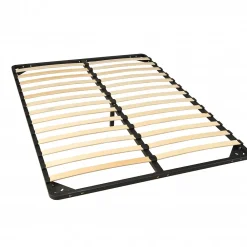 Weber Industries Sommier Métal RENO 160x200 cm + 1 pied amovible / Noir* Sommier