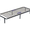 King Of Dreams Sommier noir - 70x190 cm - cadre a lattes renforce - reglable - montage facile - confort optimal - usage quotidien* Sommier