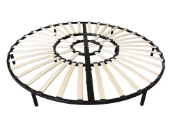 Vente-unique Sommier rond à lattes - 220 x 220 cm - ROMA de YSMÉE* Sommier