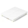 Sommier tapissé 160x200 cm(2x80x200), 12 pieds pour un maintien stable, hauteur 29 cm, housse amovible incluse>Teeno Online