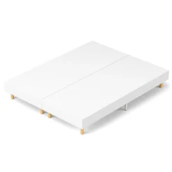 Sommier tapissé 160x200 cm(2x80x200), 12 pieds pour un maintien stable, hauteur 29 cm, housse amovible incluse>Teeno Online