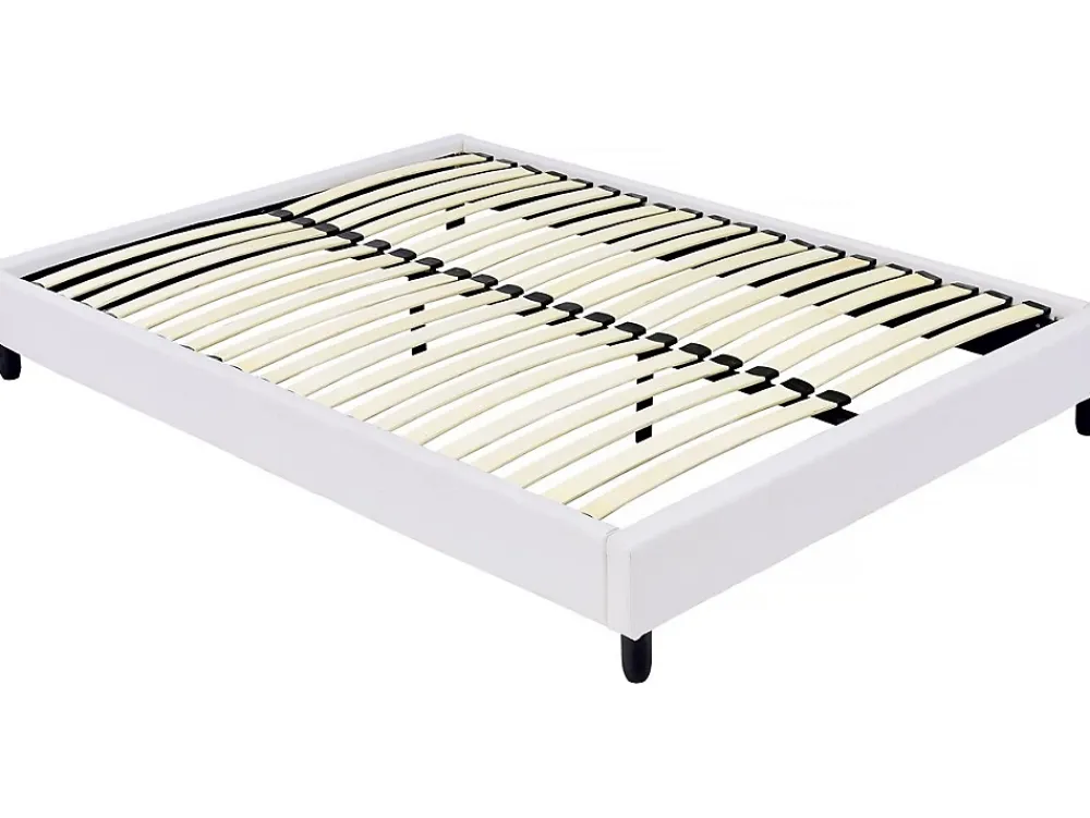 Habitat Et Jardin Sommier tapisser à lattes - 140 x 190 cm - 20 lattes - Blanc* Sommier