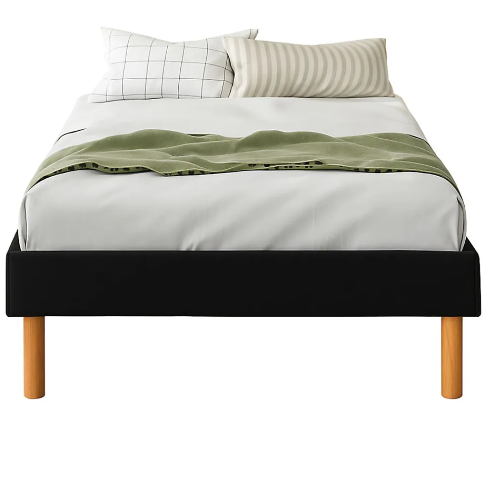 SOMMIER TAPISSIER 20 CM - 90x200 - 13 LATTES - MONTAGE RAPIDE ET FACILE - REVETEMENT FACILE D'ENTRETIEN - SOMMIER GREGORY NOIR>King Of Dreams Clearance