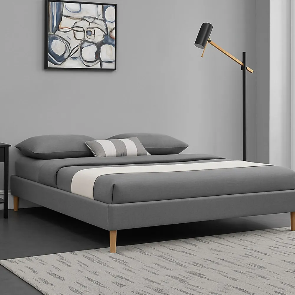 SOMMIER TAPISSIER 20 CM 120x200 - 13 lattes - montage rapide et facile - revêtement facile d'entretien - SOMMIER GREGORY GRIS>King Of Dreams Best