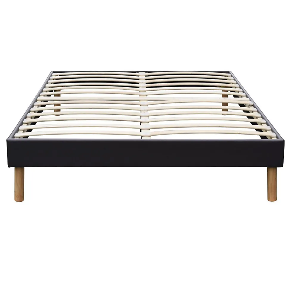 Sommier Tapissier 20 cm 180x200 13 Lattes Montage Rapide et Facile Design Moderne et Esthétique SOMMIER ADRIEN NOIR>King Of Dreams Outlet