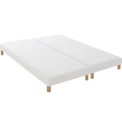 Sommier tapissier à lattes blanc 2x90x200>Idliterie Sale