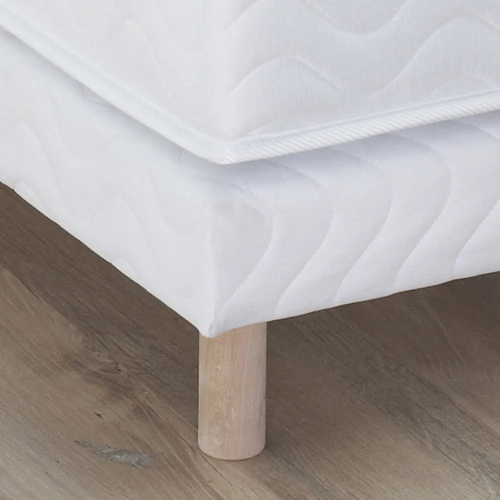 Sommier tapissier à lattes blanc 2x90x200>Idliterie Sale