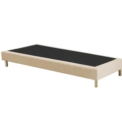 Sommier tapissier à lattes fixes 90x190 beige>Idliterie Best