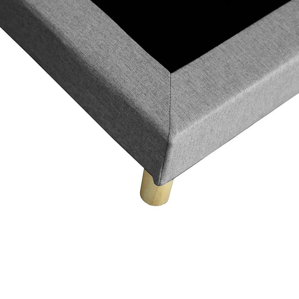 Sommier tapissier à lattes fixes 180x200 gris chiné>Idliterie Outlet