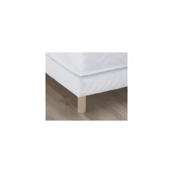 Sommier tapissier à lattes blanc 2x90x200><noscript><img width=