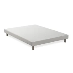 Sommier tapissier a lattes 160 x 200 - Bois massif blanc + pieds - FINLANDEK Rakenne>Deko Dream Outlet