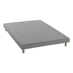 Sommier tapissier a lattes 140 x 190 - Bois massif gris + pieds - FINLANDEK Rakenne>Deko Dream Online