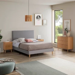 Sommier tapissier Aura 150x190 cm Gris clair, Hauteur 30 cm>Vs Venta-Stock Outlet