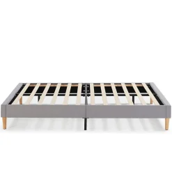 Sommier tapissier Aura 150x190 cm Gris clair, Hauteur 30 cm><noscript><img data-lazyloaded=