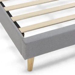 Sommier tapissier Aura 90x190 cm Gris clair, Hauteur 30 cm><noscript><img width=