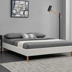 King Of Dreams Sommier tapissier blanc - 180x200 - pieds 20 cm - 2 x 13 lattes - soutien ferme - confort - usage quotidien - ameublement moderne* Sommier