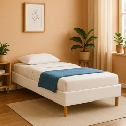 Sommier tapissier blanc - 80x190 cm - pieds de 20 cm - 13 lattes - montage rapide - solide et confortable>King Of Dreams Online