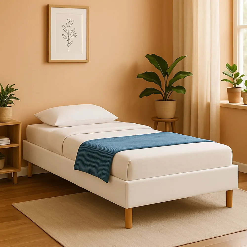 Sommier tapissier blanc - 80x190 cm - pieds de 20 cm - 13 lattes - montage rapide - solide et confortable>King Of Dreams Online