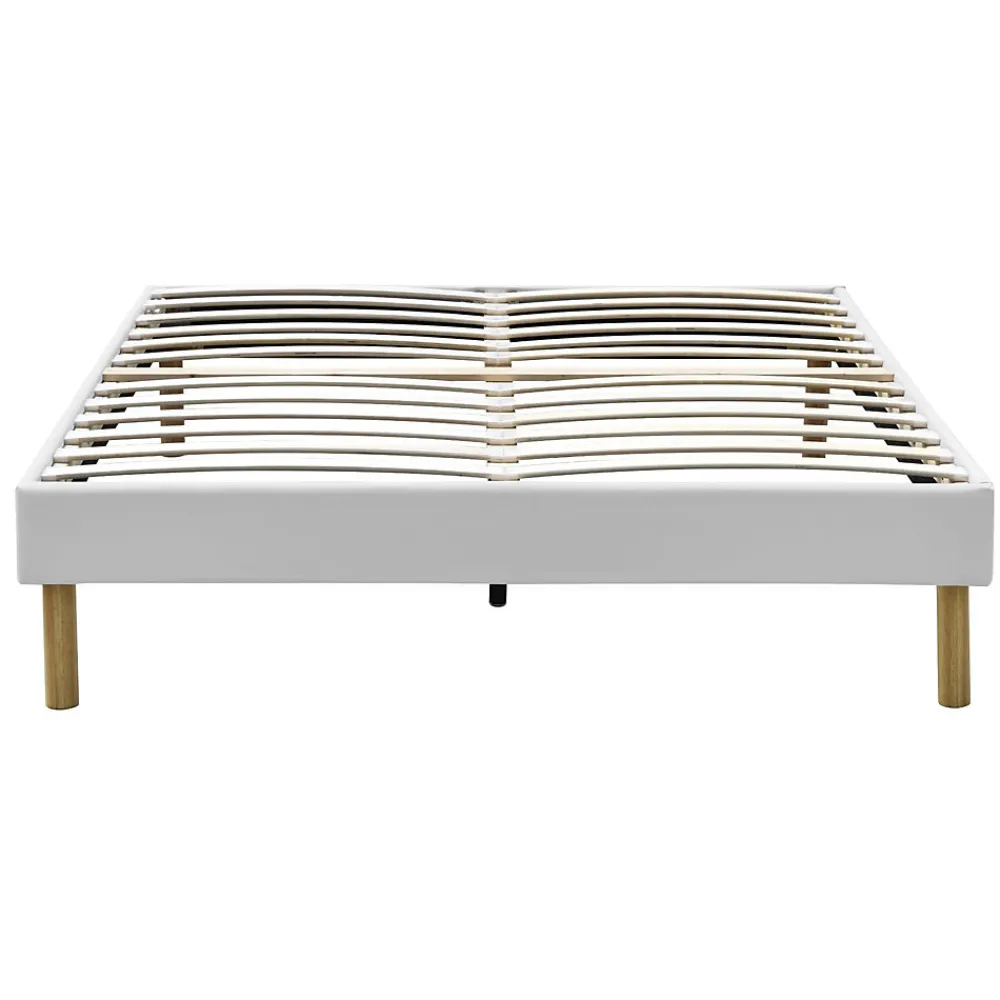 Sommier tapissier blanc - 140x190 cm - soutien ferme - confort optimal - montage rapide et facile - pieds de 20 cm -pour matelas.>King Of Dreams New