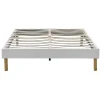 Sommier tapissier blanc - 160x200 cm - compatible avec matelas 160x200 - solide et confortable - montage rapide et facile>King Of Dreams New