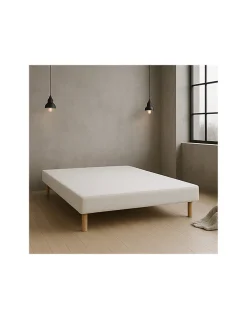 Sommier Tapissier Blanc 140x190 Fabrication Française Artisanale>By Sommiflex. Hot