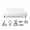 By Sommiflex. SOMMIER TAPISSIER BLANC 140x200 cm FABRICATION FRANÇAISE ARTISANALE PIEDS OFFERTS HAUTEUR avec PIEDS 27 cm* Sommier