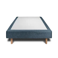 Sommier Tapissier Bouclette Bleu 90x200 H35cm>Sommeil De Plomb Sale