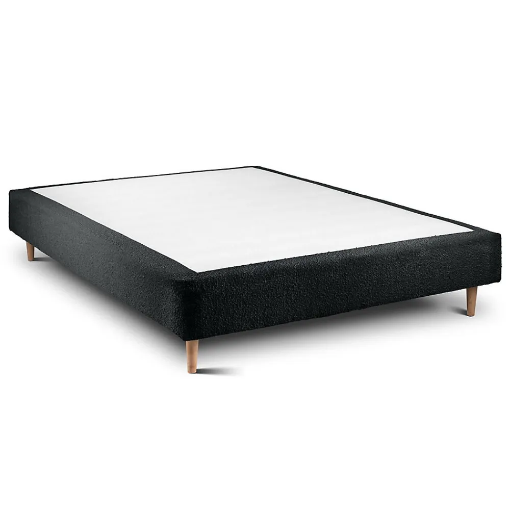 Sommier Tapissier Bouclette Noir 150x190 H35cm>Sommeil De Plomb Outlet