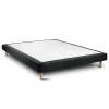 Sommeil De Plomb Sommier Tapissier Bouclette Noir 135x190 H29cm* Sommier