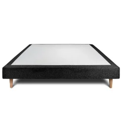 Sommeil De Plomb Sommier Tapissier Bouclette Noir 135x190 H29cm* Sommier