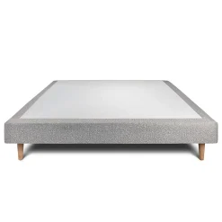 Sommier Tapissier Bouclette Gris 140x190 H29cm><noscript><img width=