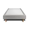 Sommeil De Plomb Sommier Tapissier Bouclette Gris 100x200 H35cm* Sommier