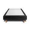 Sommeil De Plomb Sommier Tapissier Bouclette Noir 100x200 H35cm* Sommier