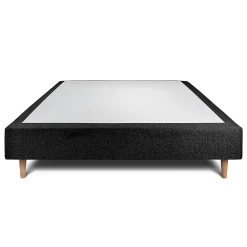 Sommeil De Plomb Sommier Tapissier Bouclette Noir 150x200 H35cm* Sommier