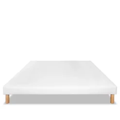 Bellecour Sommier tapissier Capucine 140x190 cm Epaisseur 13 cm Blanc (pieds non inclus)* Sommier