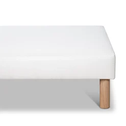 Bellecour Sommier tapissier Capucine 140x190 cm Epaisseur 13 cm Blanc (pieds non inclus)* Sommier