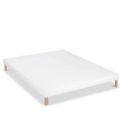 Bellecour Sommier tapissier Capucine 140x190 cm Epaisseur 13 cm Blanc (pieds non inclus)* Sommier